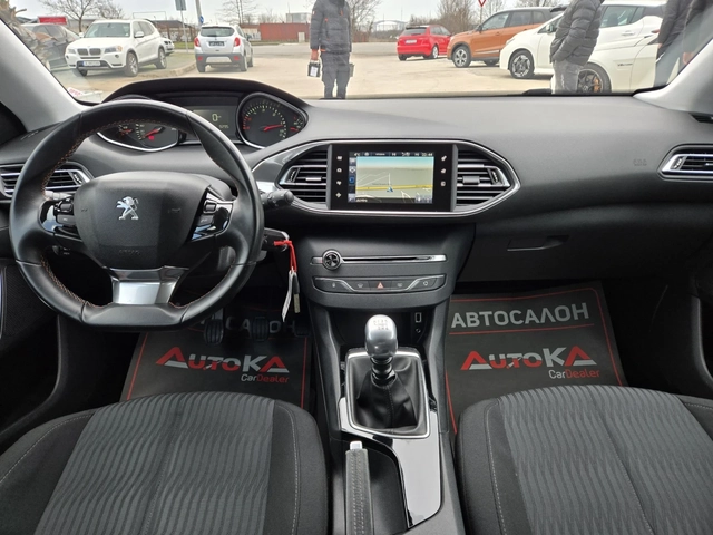 Peugeot 308 1.6HDI-120кс= НАВИ= СЕРВ.ИСТОРИЯ= EURO 6B - автомобили, коли, обяви за нови и употребявани 11