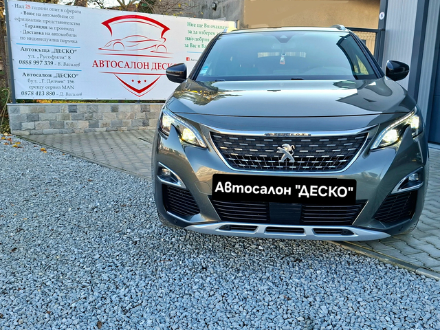 Peugeot 5008 2.0HDI GTline 7мес, НАВИ 360  ПОДГР. ОБДУХ. KEYLE - автомобили, коли, обяви за нови и употребявани 0