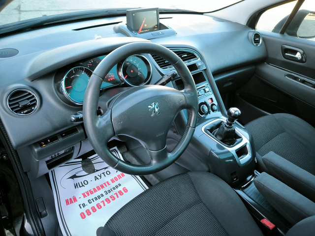 Peugeot 5008 1, 6HDi-115k.c.6ск.НАВИ* КЛИМАТРОНИК* ПАНОРАМА, ЕВ - автомобили, коли, обяви за нови и употребявани 8