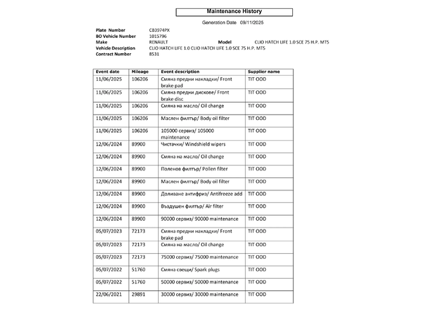 Renault Clio 1.0I HATCH LIFE - автомобили, коли, обяви за нови и употребявани 16