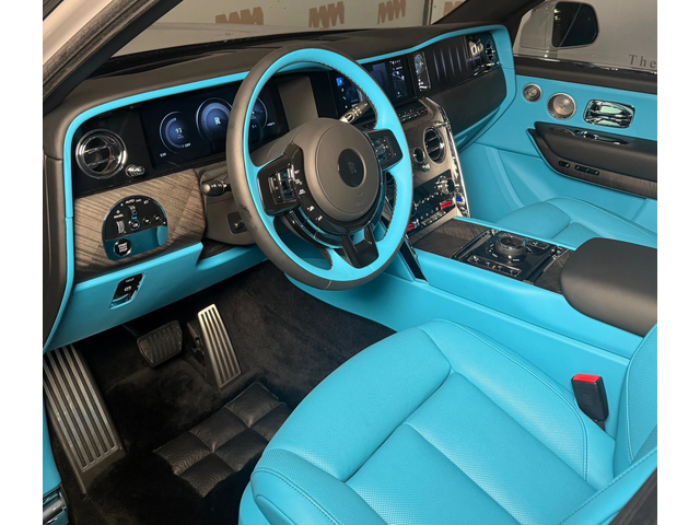 Rolls-Royce Cullinan Series II Facelift* Tempest Grey+ Turchese - автомобили, коли, обяви за нови и употребявани 6