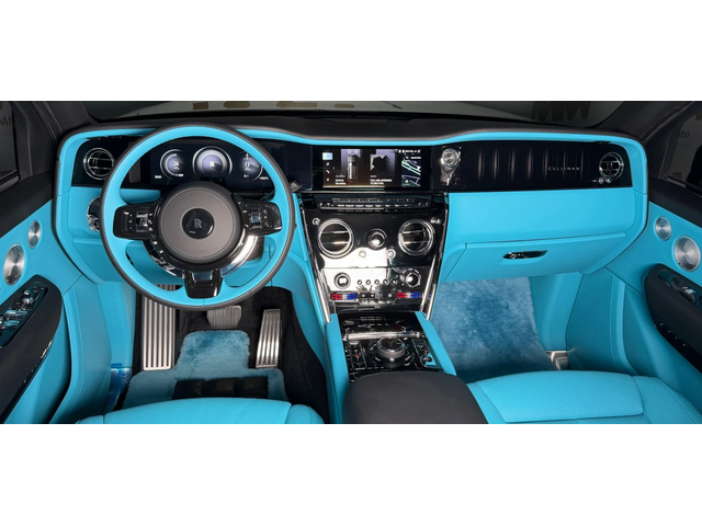 Rolls-Royce Cullinan Series II Facelift* Black+ Turchese - автомобили, коли, обяви за нови и употребявани 11