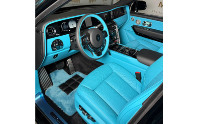 Rolls-Royce Cullinan Series II Facelift* Black+ Turchese - автомобили, коли, обяви за нови и употребявани 6