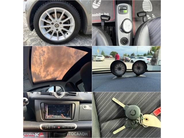 Smart Fortwo 1.0i-71кс.-КЛИМАТИК -АВТОМАТ-КАМЕРА - автомобили, коли, обяви за нови и употребявани 12