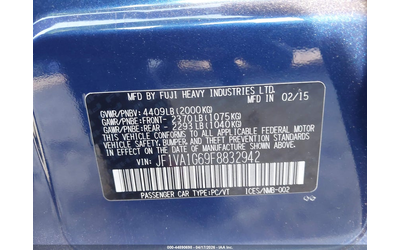 Subaru WRX 2.0L H-4 DI, DOHC, VVT, TURBO, 268HP All Wheel Drive - автомобили, коли, обяви за нови и употребявани 8