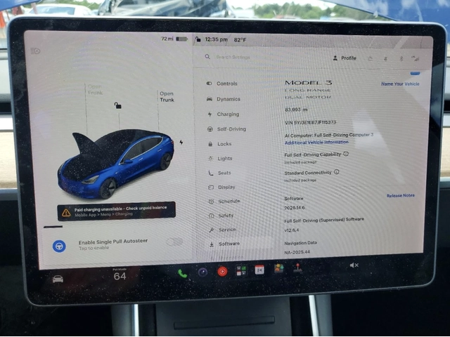 Tesla Model 3 Long Range / AWD - автомобили, коли, обяви за нови и употребявани 8