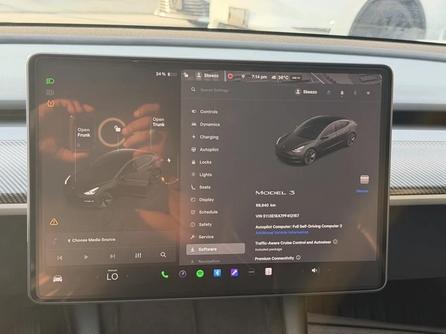 Tesla Model 3 STANDARD RANGE* RWD* PANO - автомобили, коли, обяви за нови и употребявани 9