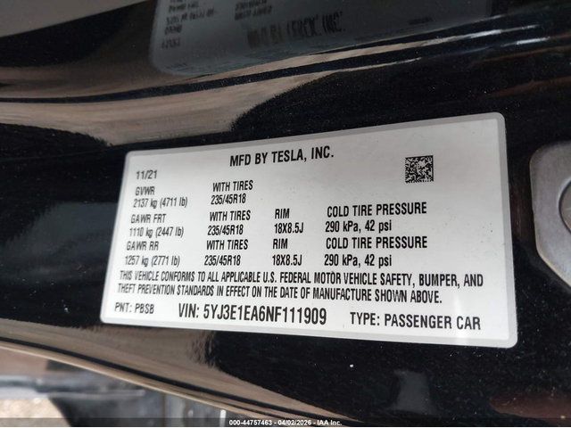 Tesla Model 3 ELECTRIC Rear Wheel Drive - автомобили, коли, обяви за нови и употребявани 7