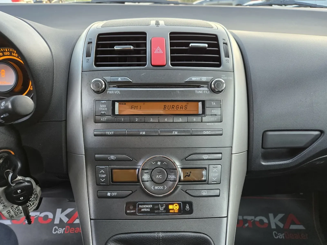 Toyota Auris 1.4D4d-90kc= 119.000km= FACELIFT= КЛИМАТРОНИК - автомобили, коли, обяви за нови и употребявани 15