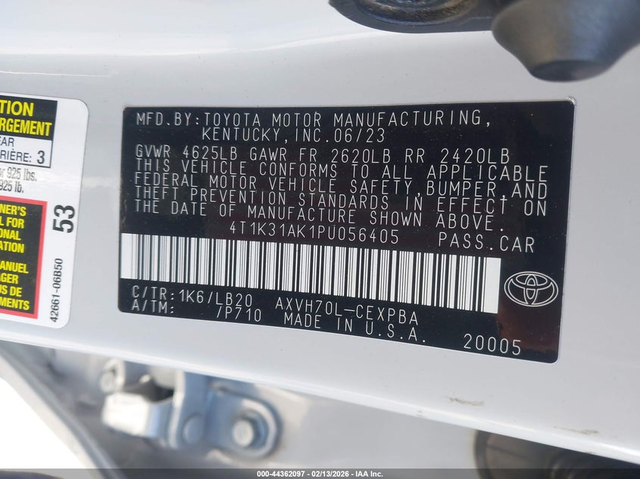 Toyota Camry 2.5L I-4 DI, DOHC, VVT, 176HP Front Wheel Drive - автомобили, коли, обяви за нови и употребявани 8