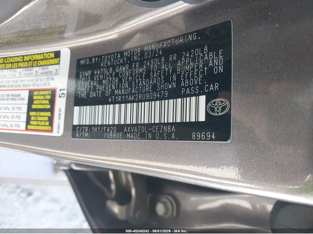Toyota Camry 2.5L I-4 DI, DOHC, VVT, 203HP Front Wheel Drive - автомобили, коли, обяви за нови и употребявани 8