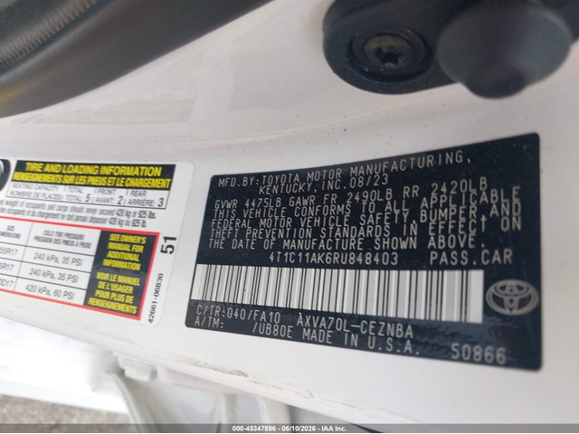 Toyota Camry 2.5L I-4 DI, DOHC, VVT, 203HP Front Wheel Drive - автомобили, коли, обяви за нови и употребявани 8