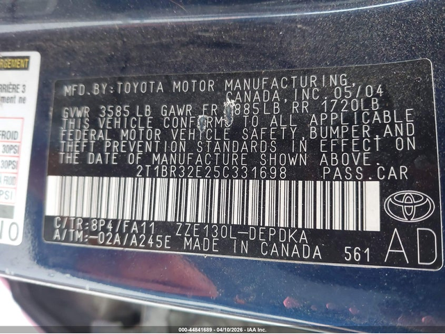 Toyota Corolla 1.8L I-4 DOHC, VVT, 130HP Front Wheel Drive - автомобили, коли, обяви за нови и употребявани 8