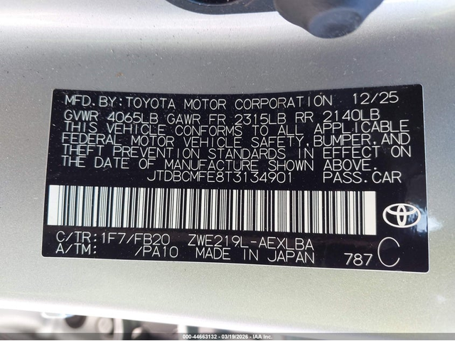 Toyota COROLLA HYBRID 1.8L I-4 DOHC, VVT, 96HP Front Wheel Drive - автомобили, коли, обяви за нови и употребявани 8