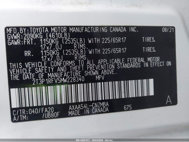 Toyota Rav4 2.5L I-4 DI, DOHC, VVT, 203HP All Wheel Drive - автомобили, коли, обяви за нови и употребявани 8