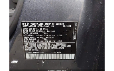 VOLKSWAGEN ATLAS 3.6L V-6 DI, DOHC, VVT, 276HP All Wheel Drive - автомобили, коли, обяви за нови и употребявани 8