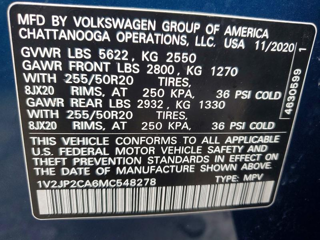 VW ATLAS 2.0L 4 FRONT WHEEL DRIVE - автомобили, коли, обяви за нови и употребявани 12