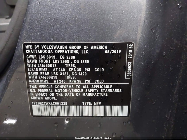 VW ATLAS 3.6L V-6 DI, DOHC, VVT, 276HP All Wheel Drive - автомобили, коли, обяви за нови и употребявани 8