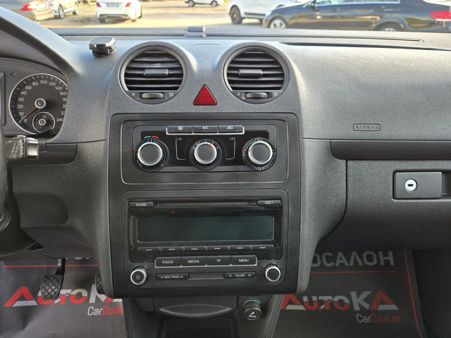 VW Caddy 1.6TDI-102кс= КЛИМАТИК= ПЪТНИЧЕСКИ - автомобили, коли, обяви за нови и употребявани 15