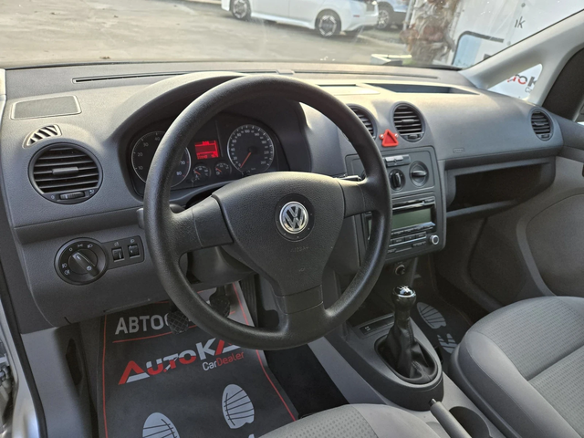 VW Caddy 2.0i-109кс= ФАБРИЧЕН МЕТАН= КЛИМАТИК - автомобили, коли, обяви за нови и употребявани 7