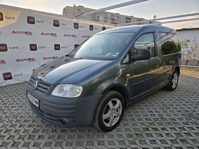 VW Caddy 2.0i-109кс= ФАБРИЧЕН МЕТАН= КЛИМАТРОНИК= ПЪТНИЧЕСК - автомобили, коли, обяви за нови и употребявани 5