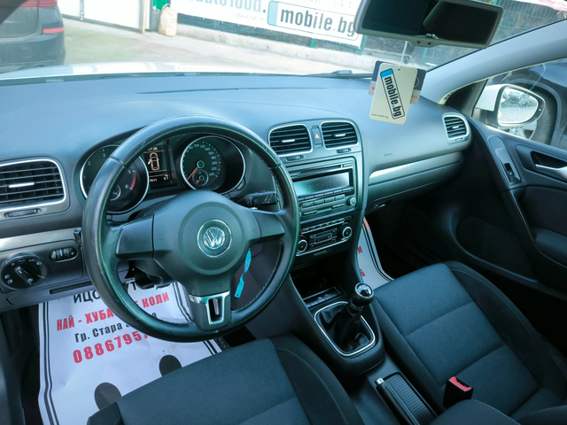 VW Golf 6-ТDi-105k.c.КЛИМАТРОНИК, ПАРК.АСИСТАНС, ЕВРО 5В - автомобили, коли, обяви за нови и употребявани 8