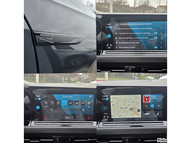 VW Golf R-Line в цвят Nardo Grey - автомобили, коли, обяви за нови и употребявани 16