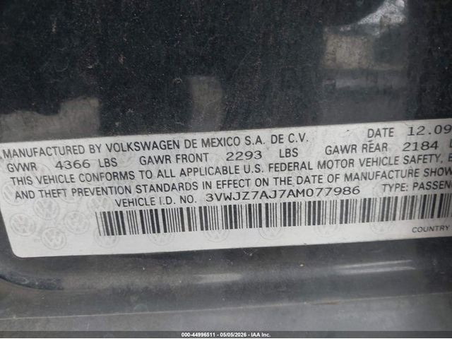 VW Jetta 2.5L I-5 DOHC, VVT, 170HP Front Wheel Drive - автомобили, коли, обяви за нови и употребявани 8