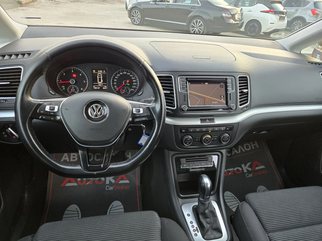 VW Sharan 2.0TDI-150кс= 7МЕСТА= АВТОМАТ= ДИСТРОНИК= LED - автомобили, коли, обяви за нови и употребявани 11
