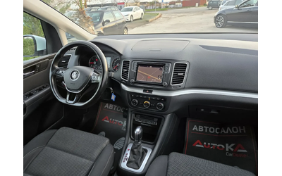 VW Sharan 2.0TDI-150кс= 7МЕСТА= АВТОМАТ= ДИСТРОНИК= LED - автомобили, коли, обяви за нови и употребявани 15