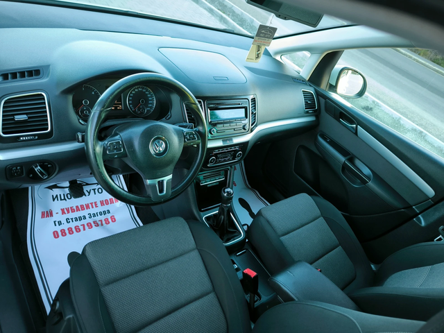 VW Sharan 2, 0ТDi-150k.c.6скорости, ЕВРО 5В! - автомобили, коли, обяви за нови и употребявани 8