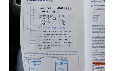 VW Sportsvan 1, 4TSI 125ps DSG - автомобили, коли, обяви за нови и употребявани 14