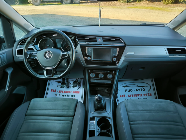 VW Touran 2, 0ТDi-150k.c.6скор.HABИ, LED, - автомобили, коли, обяви за нови и употребявани 9